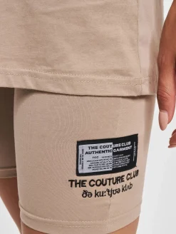 Shorts & Bermudas*The Couture Club Radlerhose mit Grafiketikett und Detail in Beige