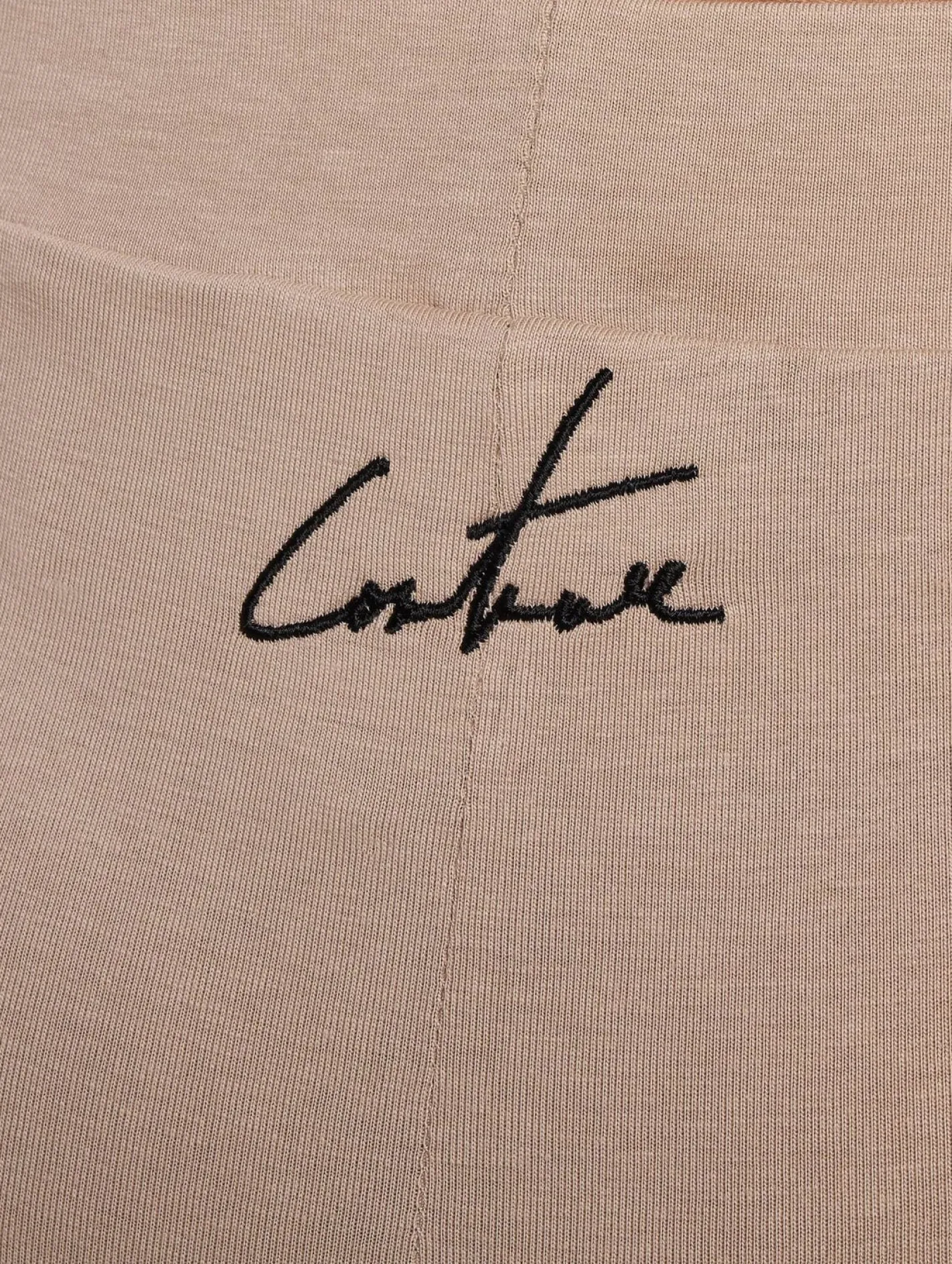 Shorts & Bermudas*The Couture Club Radlerhose mit Grafiketikett und Detail in Beige