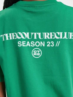 Tops & T-Shirts*The Couture Club Season Logo Relaxed Cotton T-Shirts grün