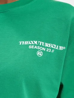 Tops & T-Shirts*The Couture Club Season Logo Relaxed Cotton T-Shirts grün