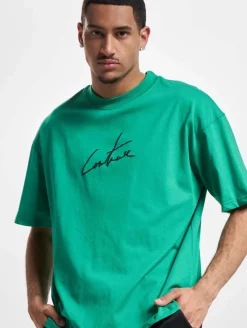 T-Shirts & Tank Tops*The Couture Club  Signature  Locker geschnittenes T-Shirt mit Puff-Print in Grün