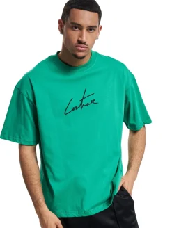 T-Shirts & Tank Tops*The Couture Club Signature Locker geschnittenes T-Shirt mit Puff-Print in Grün