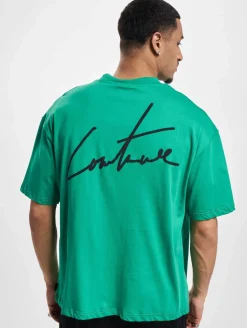 T-Shirts & Tank Tops*The Couture Club Signature Locker geschnittenes T-Shirt mit Puff-Print in Grün