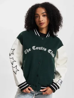 Mäntel & Jacken*The Couture Club Teddybär Collegejacke Grün