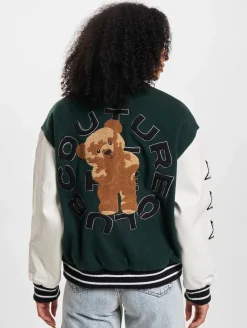 Mäntel & Jacken*The Couture Club Teddybär Collegejacke Grün