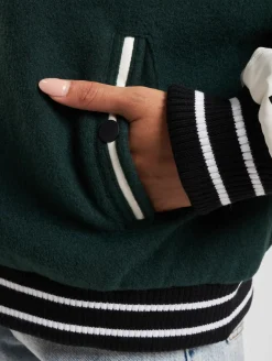 Mäntel & Jacken*The Couture Club Teddybär Collegejacke Grün