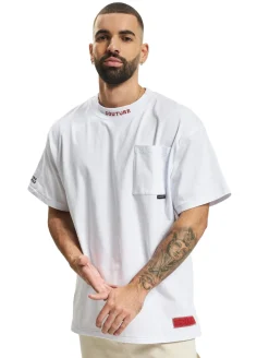 T-Shirts & Tank Tops*The Couture Club T-Shirt mit Taschenausschnitt in Weiß