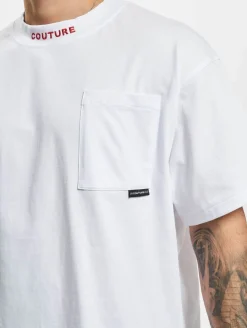 T-Shirts & Tank Tops*The Couture Club  T-Shirt mit Taschenausschnitt in Weiß