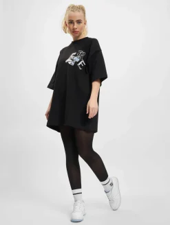 Kleider*The Couture Club Varsity Oversize-Kleid schwarz