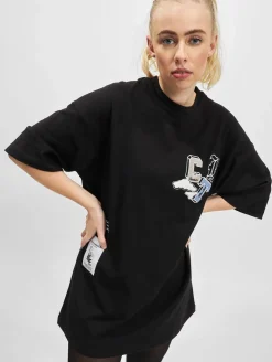 Kleider*The Couture Club Varsity Oversize-Kleid schwarz