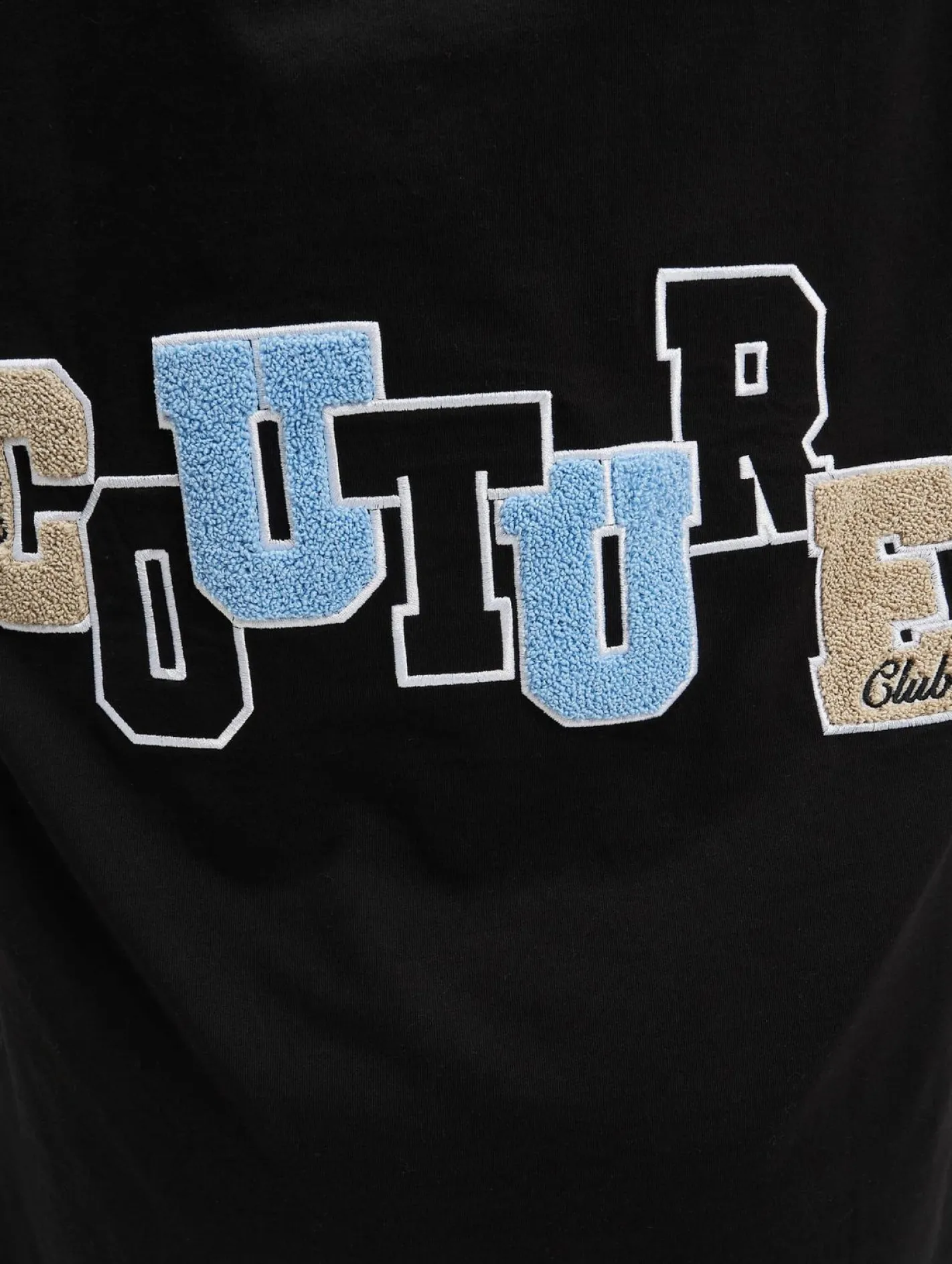 Kleider*The Couture Club Varsity Oversize-Kleid schwarz