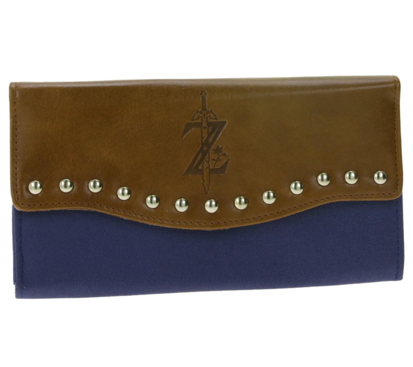 Portemonnaies & Geldbörsen*BioworldMerch The Legend of Zelda: Breath of the Wild Brieftasche Geldbörse mit Logoüberschlag GW460816ZEL Blau/Braun