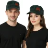 Caps & Mützen*BioworldMerch The Used Unisex Baumwoll-Cap im millitärischen Schnitt mit leicht gebogenen Schnitt Schwarz/Rot