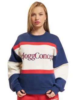 Sweater & Pullover*TheJoggConcept Sage Logo Pullover mittelalterlich blau mix