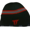 Caps & Mützen*BioworldMerch THROWDOWN Unisex Metal-Band Beanie Baumwoll-Mütze im klassischen Schnitt KC122367TDW Schwarz/Rot/Grau