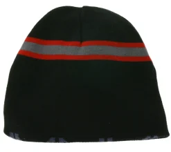 Caps & Mützen*BioworldMerch THROWDOWN Unisex Metal-Band Beanie Baumwoll-Mütze im klassischen Schnitt KC122367TDW Schwarz/Rot/Grau
