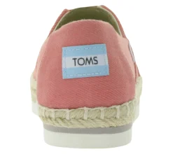 Ballerinas & Slipper*TOMS Alpargata nachhaltige Damen Espadrilles Halb-Schuhe mit Ortholite 30615626 Altrosa