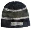 Caps & Mützen*Bio-Domes Headgear Trust Co Unisex Häkel-Mütze Winter-Mütze weiche Strick-Mütze mit Streifen Baumwoll-Mütze 1551TRT Navy/Weiß/Grün