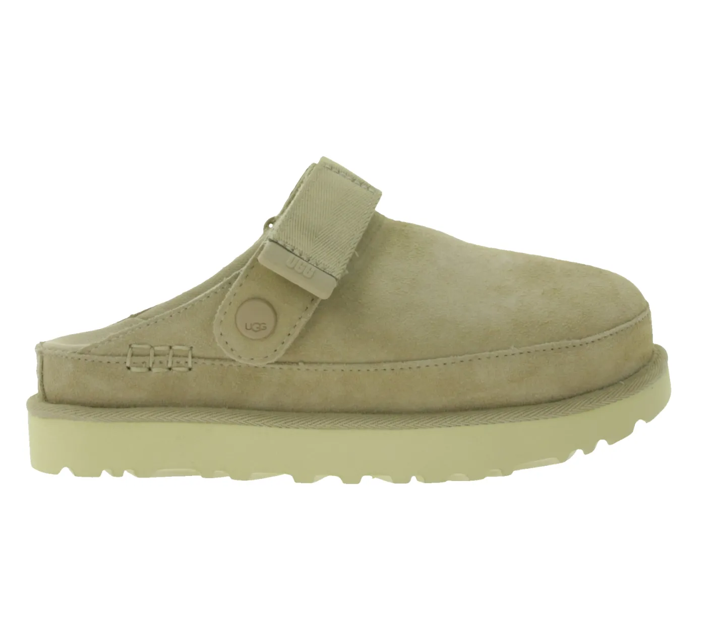 Pantoffeln & Hausschuhe*UGG Australia Goldenstar Damen nachhaltige Echtleder-Schuhe Retro-Plateausohle Hausschuhe Schlupf-Schuhe 1138252 in Beige oder Braun