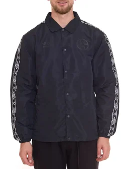 Sportoberbekleidung|Jacken & Mäntel*umbro FC Schalke Herren Übergangs-Jacke Alltags-Jacke mit Kent-Kragen UMJM0436 060 Schwarz