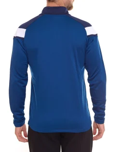 Pullover & Sweater|Jogginghosen & Fitnessmode*umbro Herren Trainings-Pullover Troyer-Shirt Sport-Pullover Lauf-Pullover 65295U Blau/Weiß