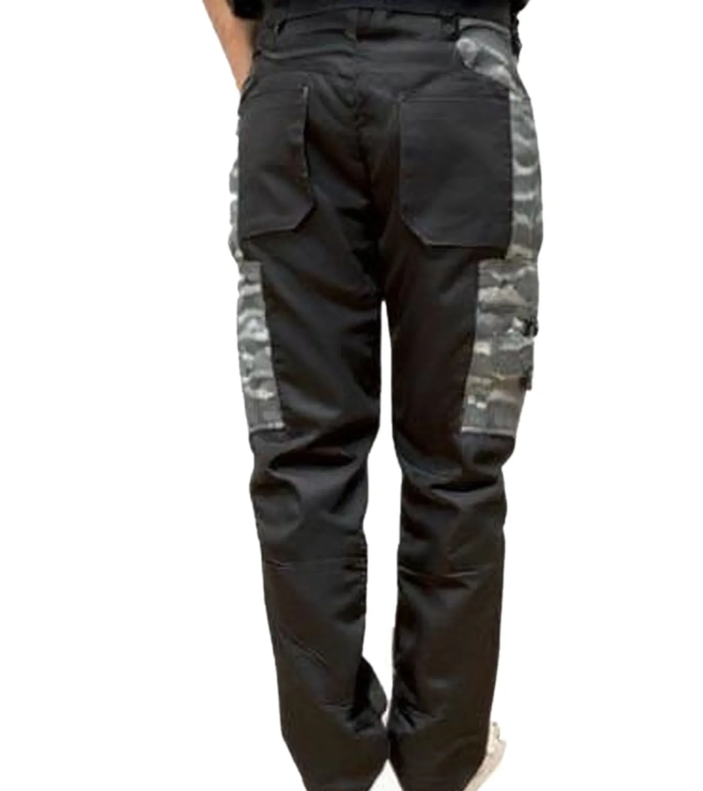 Jeans & Hosen*Uncle Sam Herren Arbeits-Hose mit praktischen Beintaschen Arbeitskleidung Schutz-Kleidung 20421 1062 Schwarz