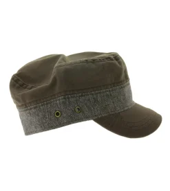 Caps & Mützen*BioworldMerch Underoath Unisex Metalcore-Band Baumwoll-Cap im millitärischen Schnitt mit leicht gebogenen Schnitt FC107551UND Braun