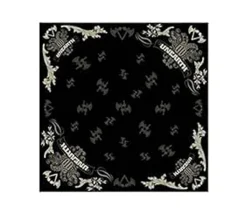 Caps & Mützen*BioworldMerch UNEARTH Unisex Bandana Metalcore-Band Kopftuch Viereck-Tuch Baumwoll-Tuch BN109215UNR Schwarz