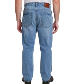 Jeans & Hosen*UNEFFECTED Loose Fit Jeans für Herren Denim-Hose im Destroyed-Look blau