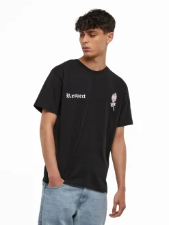 T-Shirts & Tank Tops*UNEFFECTED Respect Heavy T-Shirts schwarz