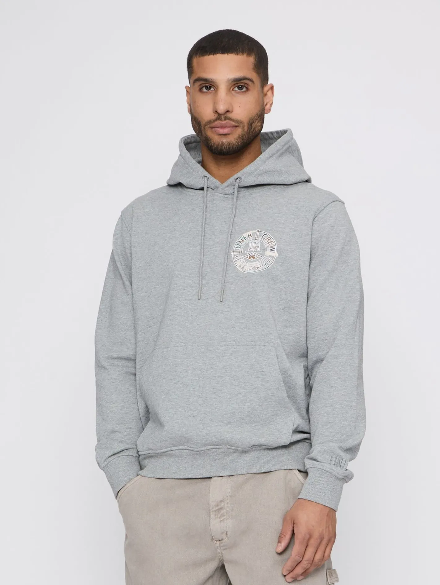 Pullover & Sweater*UNFAIR ATHLETICS DMWU Camo BP Hoodies grau meliert