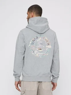 Pullover & Sweater*UNFAIR ATHLETICS DMWU Camo BP Hoodies grau meliert