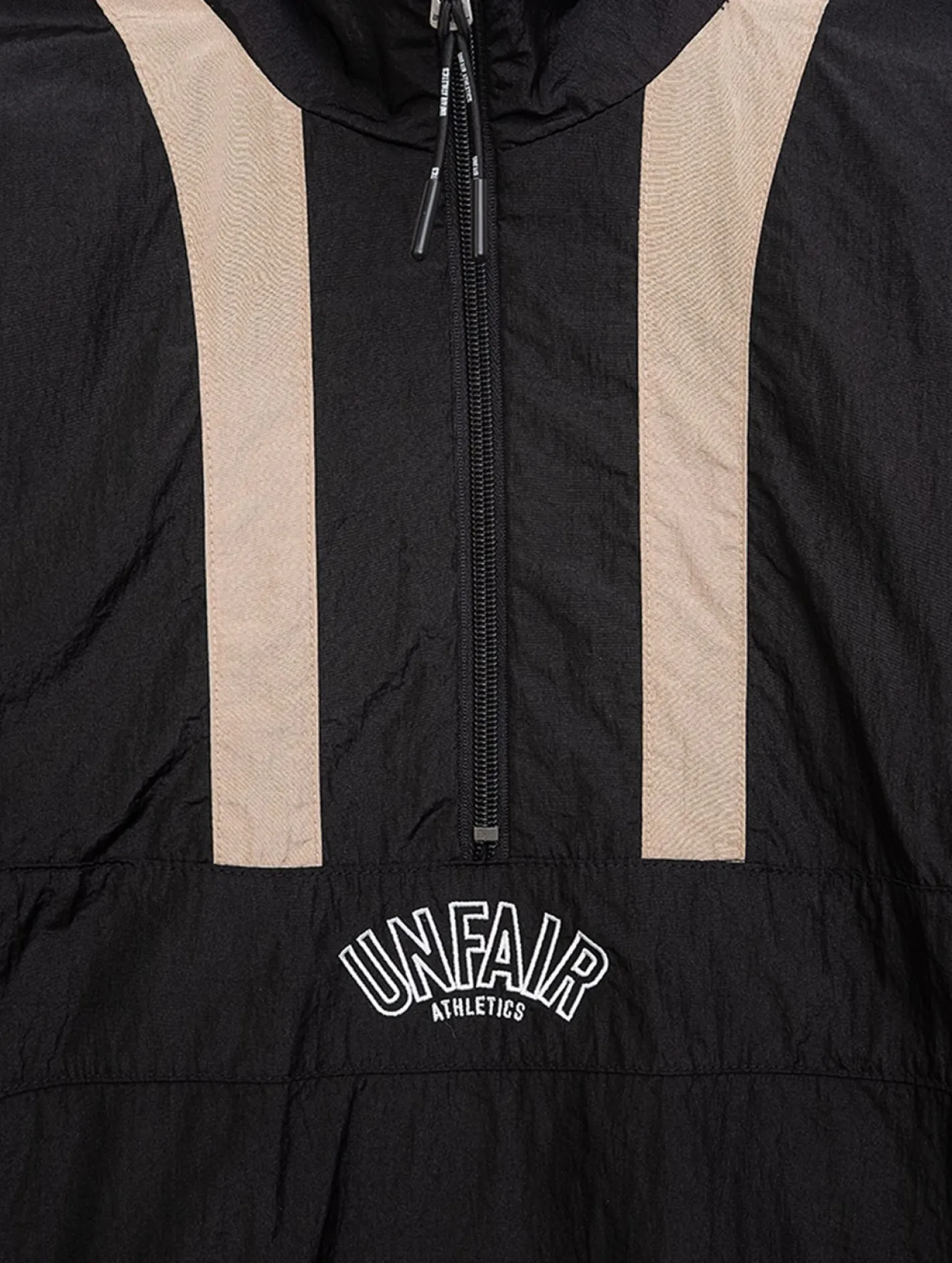 Sweater & Pullover|Pullover & Sweater*UNFAIR ATHLETICS Elementary Crushed Halfzip Schwarz schwarz