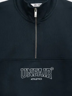 Sweater & Pullover|Pullover & Sweater*UNFAIR ATHLETICS Stands Halfzip Schwarz schwarz