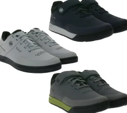 Radsport|Turnschuhe & Sneaker*UNPARALLEL UP Link / Roost Herren Fahrrad-Schuhe EVA-Sohle MTB-Schuhe vibrationsabsorbierende Sport-Sneaker mit OrthoLite Fahrrad-Sport mit Klettverschluss Dunkelgrau/Grün, Dunkelblau/Grau oder Hellgrau/Schwarz