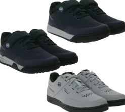 Radsport|Sneaker & Turnschuhe*UNPARALLEL UP Link Dust UP oder Roost Damen Fahrrad-Schuhe mit EVA-Sohle und OrthoLite MTB-Schuhe vibrationsabsorbierende Fahrrad-Sport mit Klettverschluss Dunkelblau/Grau oder Hellgrau/Schwarz