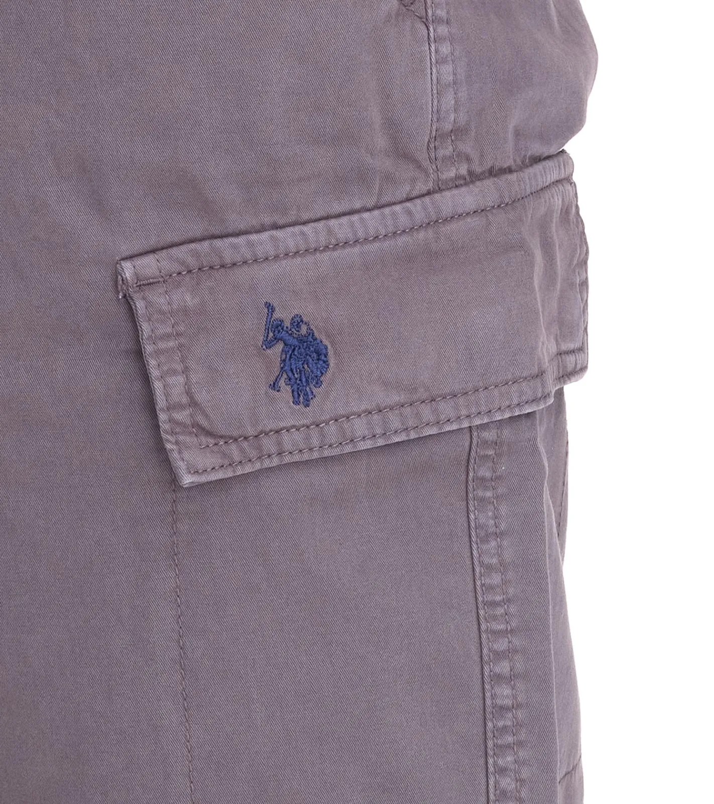 Shorts & Bermudas*U.S. POLO ASSN. Herren Freizeit-Cargo Shorts leichte Freizeit-Shorts mit U.S. Polo Stickerei kurze Hose 143 68147 52661 381 Grau