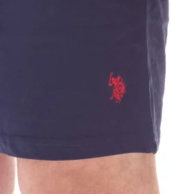 Shorts & Bermudas*U.S. POLO ASSN. Herren Freizeit- & Sport-Shorts leichte Fitness-Short mit U.S. Polo Stickerei kurze Hose US16738 171 Dunkelblau/Rot