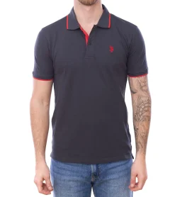 Hemden & Poloshirts*U.S. POLO ASSN. Herren Polo-Shirt Basic-Shirt Baumwoll-Shirt Kurzarm-Shirt in verschiedenen Farben