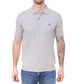 Hemden & Poloshirts*U.S. POLO ASSN. Herren Polo-Shirt Basic-Shirt Baumwoll-Shirt Kurzarm-Shirt in verschiedenen Modellen Grün, Hellblau, Rot oder Grau