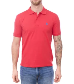 Hemden & Poloshirts*U.S. POLO ASSN. Herren Polo-Shirt Basic-Shirt Baumwoll-Shirt Kurzarm-Shirt in verschiedenen Modellen Grün, Hellblau, Rot oder Grau