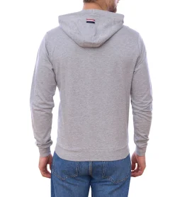 Pullover & Sweater|Große Größen*U.S. POLO ASSN. Herren Sweat-Jacke mit Kapuze Baumwoll-Jacke Pullover 162 62510 52191 282 Grau