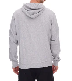 Pullover & Sweater*U.S. SPORT AMERICA Herren Hoodie mit Kapuze und großem Schriftzug Baumwoll-Hoodie Sommer-Pullover Freizeit-Hoodie Grau