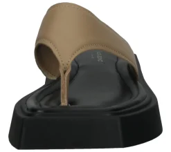 Zehentrenner & Sandalen*VAGABOND Damen Echtleder-Schuhe Zehentrenner Sommer-Schuhe 5336-201-08 Schwarz/Beige