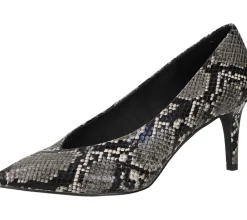 Halbschuhe & Pumps*Venturini Milano High Heels gemusterte Damen Abend-Sandaletten mit Stiletto-Absatz 1031228 Schwarz