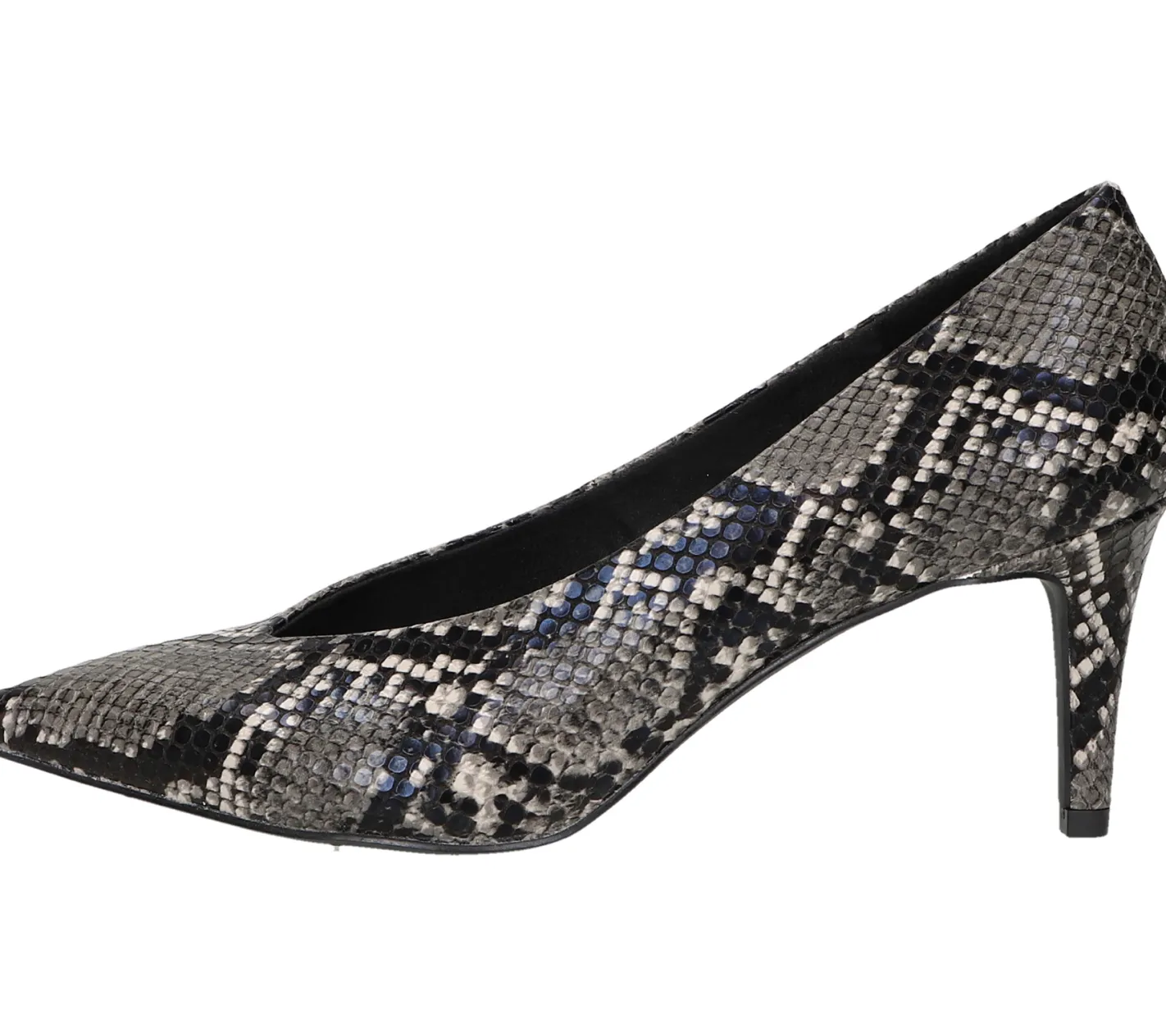 Halbschuhe & Pumps*Venturini Milano High Heels gemusterte Damen Abend-Sandaletten mit Stiletto-Absatz 1031228 Schwarz