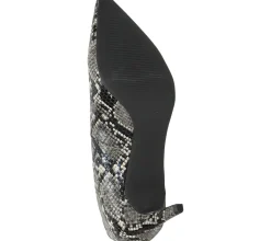 Halbschuhe & Pumps*Venturini Milano High Heels gemusterte Damen Abend-Sandaletten mit Stiletto-Absatz 1031228 Schwarz