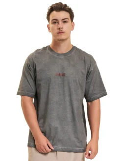 T-Shirts & Tank Tops*Vertere Berlin Amore Unltd. T-Shirts verwaschen schwarz