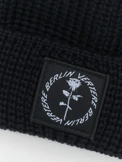 Caps & Mützen*Vertere Berlin Circle Logo Beanie schwarz
