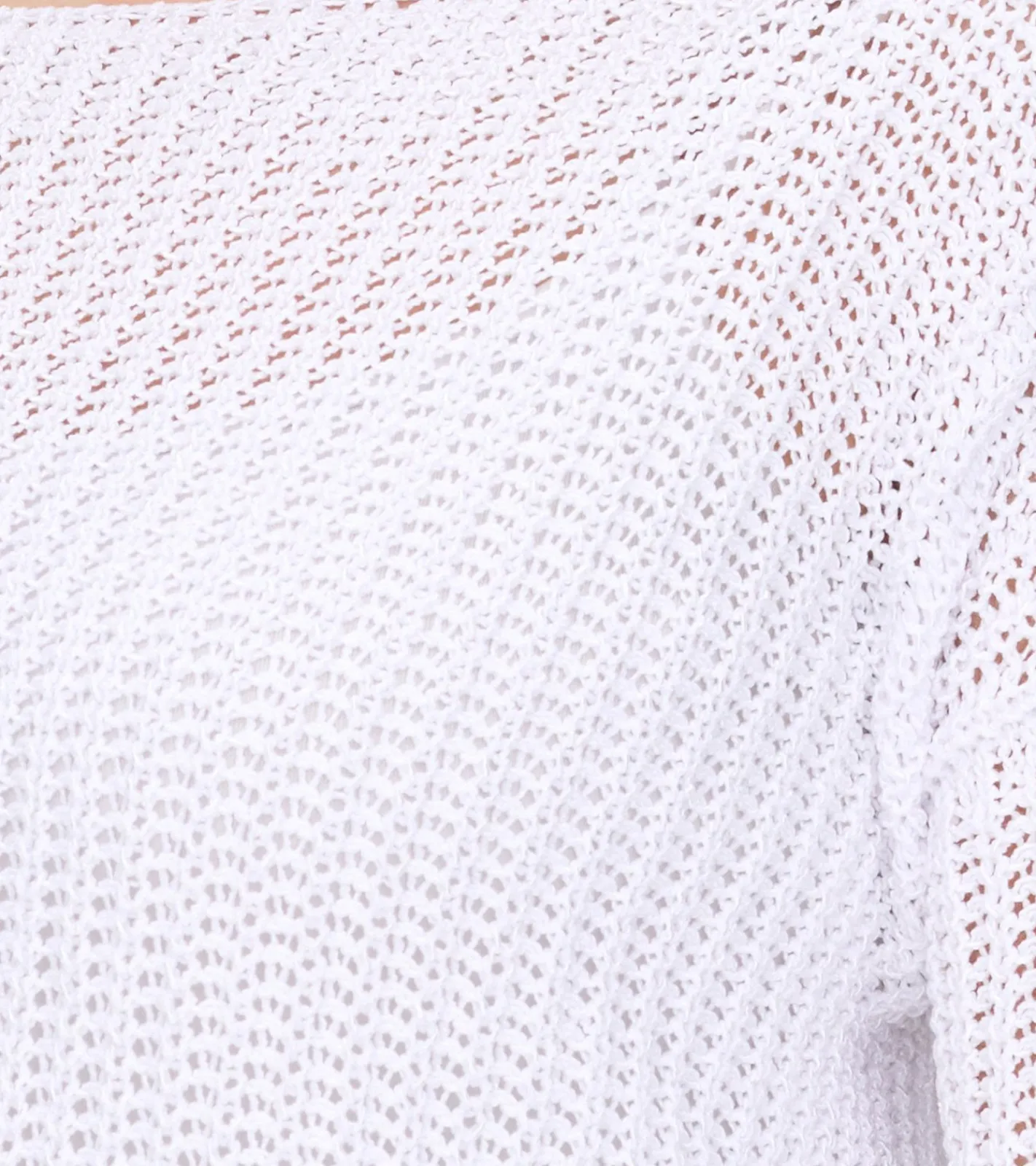 Sweater & Pullover*vestino Damen Strick-Pullover mit Netz-Struktur Alltags-Pulli Sweater 900709 Weiß